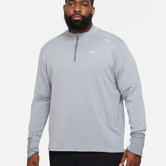 Nike Therma-FIT Repel Element 1/4 Zip Running Top DD5662-084 (Smoke Grey) - Picture 7 of 9